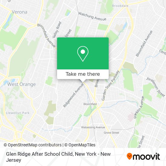 Glen Ridge After School Child map