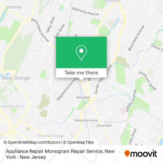 Appliance Repair Monogram Repair Service map