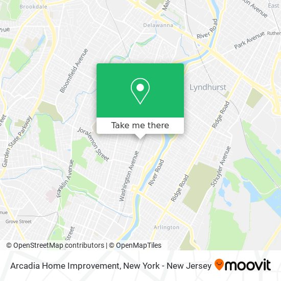 Arcadia Home Improvement map