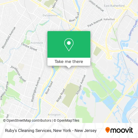 Ruby's Cleaning Services map