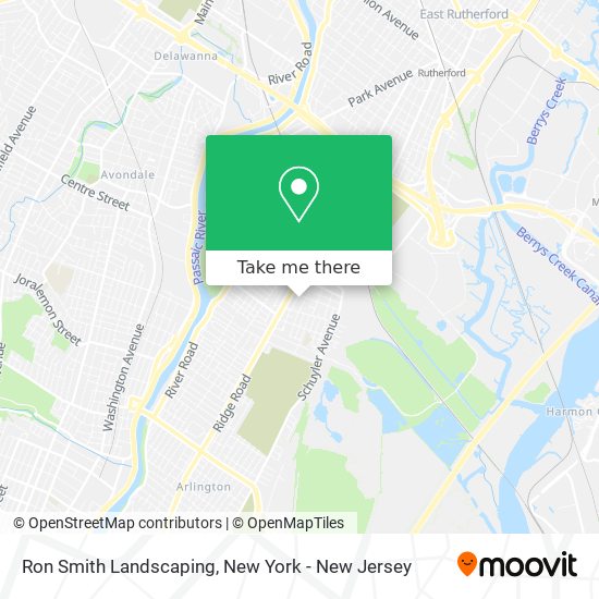 Ron Smith Landscaping map