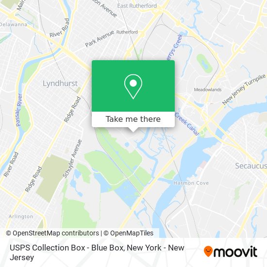 USPS Collection Box - Blue Box map