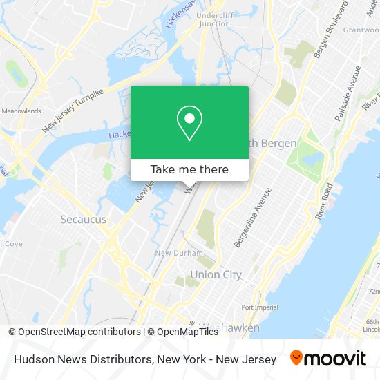 Hudson News Distributors map