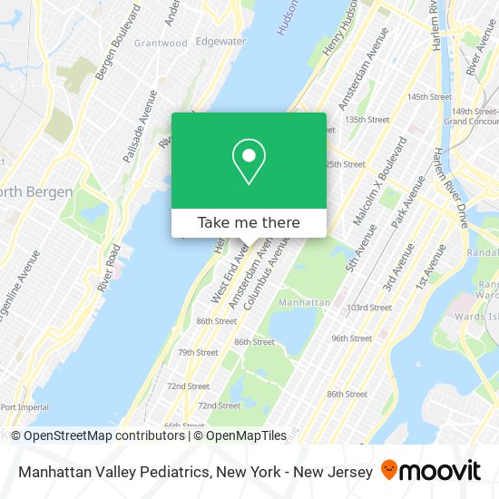 Mapa de Manhattan Valley Pediatrics