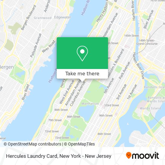 Hercules Laundry Card map