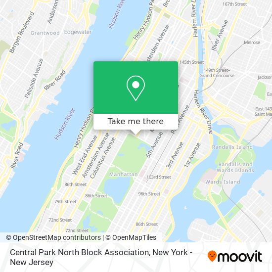 Mapa de Central Park North Block Association