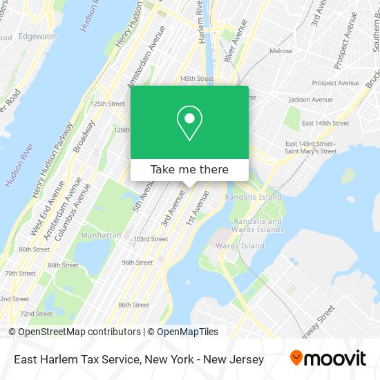 East Harlem Tax Service map