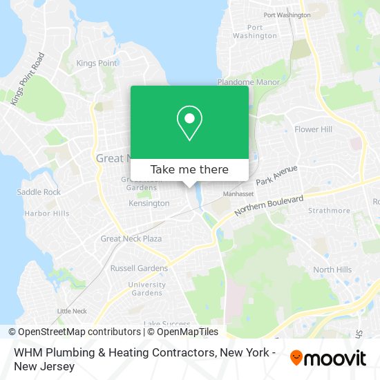 WHM Plumbing & Heating Contractors map