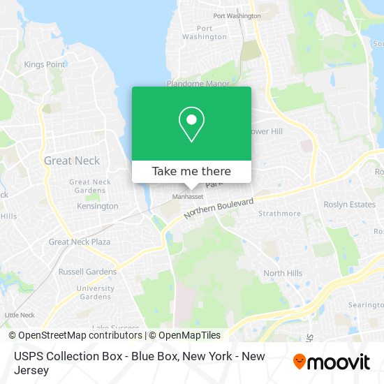 USPS Collection Box - Blue Box map