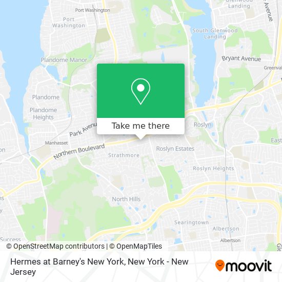 Hermes at Barney's New York map