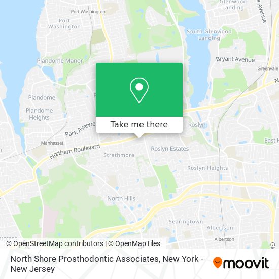Mapa de North Shore Prosthodontic Associates