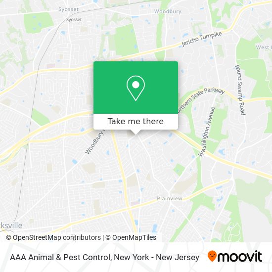 AAA Animal & Pest Control map