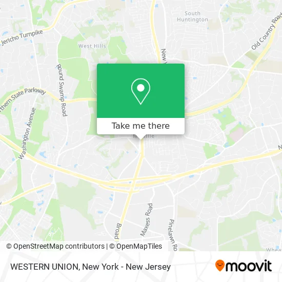 WESTERN UNION map