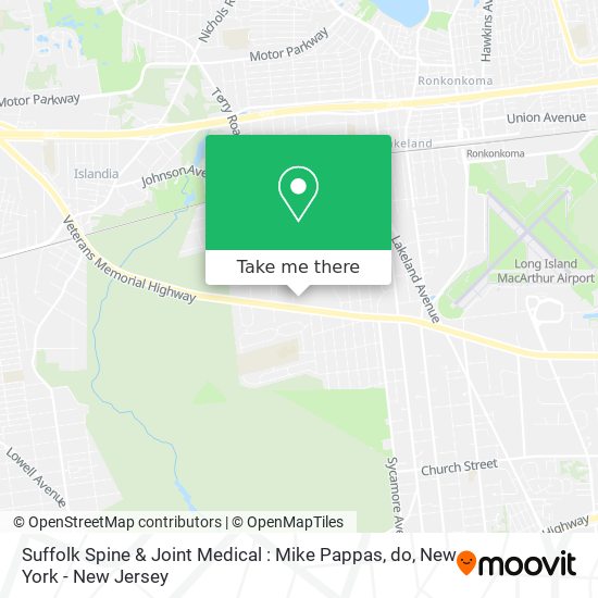 Suffolk Spine & Joint Medical : Mike Pappas, do map