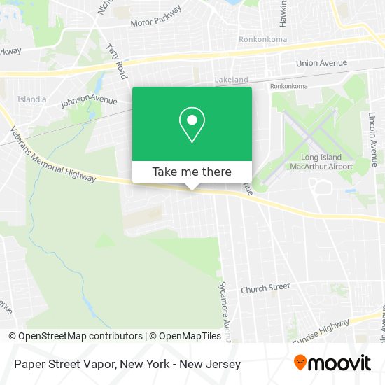 Paper Street Vapor map