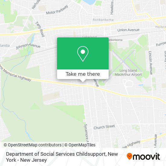 Mapa de Department of Social Services Childsupport