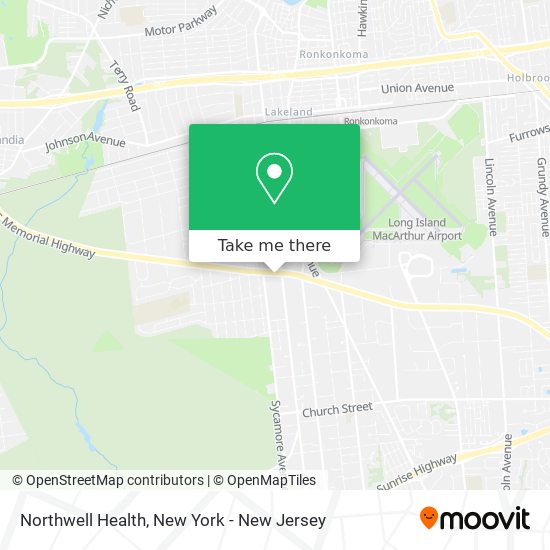 Mapa de Northwell Health