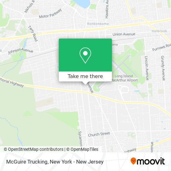 McGuire Trucking map