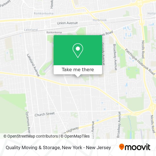 Quality Moving & Storage map