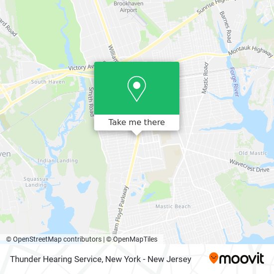 Thunder Hearing Service map