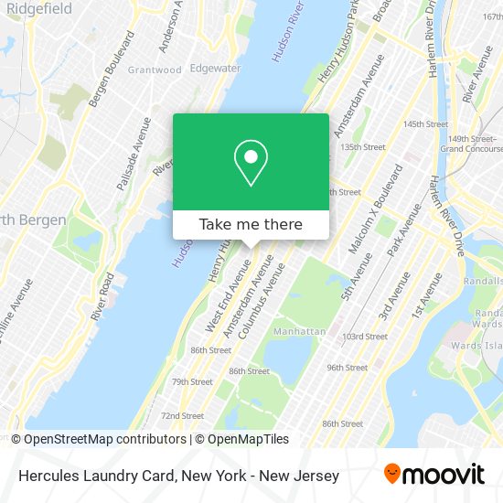 Hercules Laundry Card map