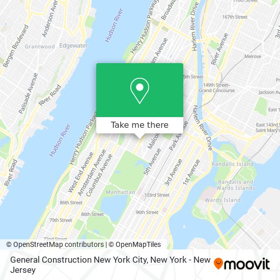 Mapa de General Construction New York City