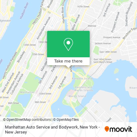 Manhattan Auto Service and Bodywork map