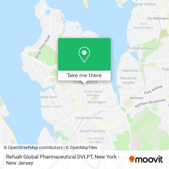 Mapa de Refuah Global Pharmaceutical DVLPT