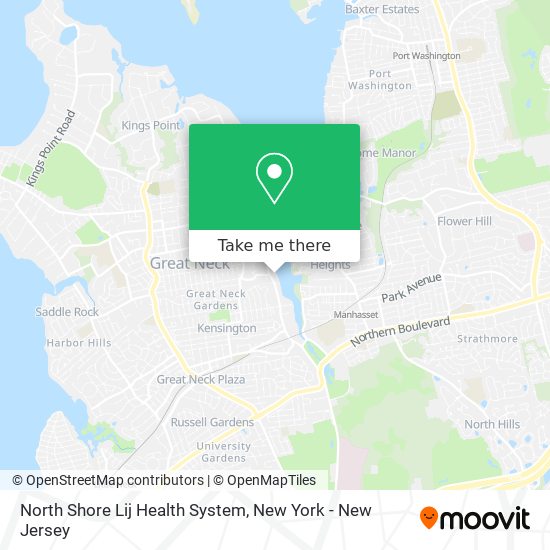 North Shore Lij Health System map