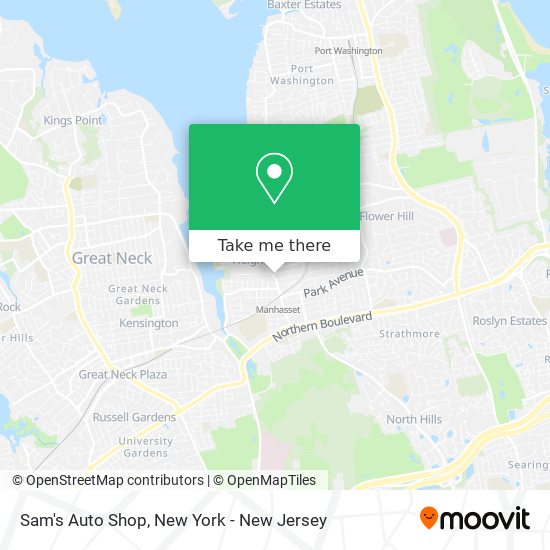 Sam's Auto Shop map