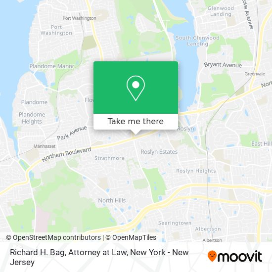 Richard H. Bag, Attorney at Law map