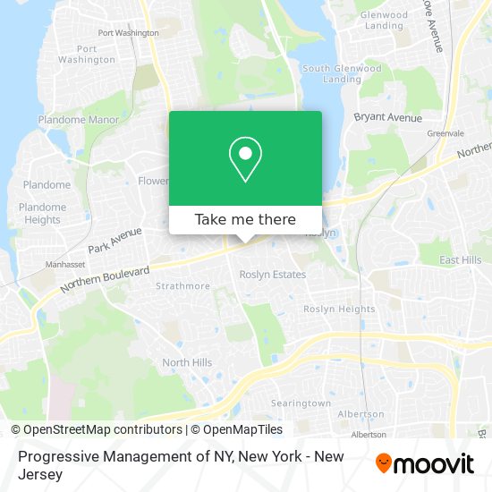 Mapa de Progressive Management of NY