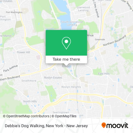 Debbie's Dog Walking map