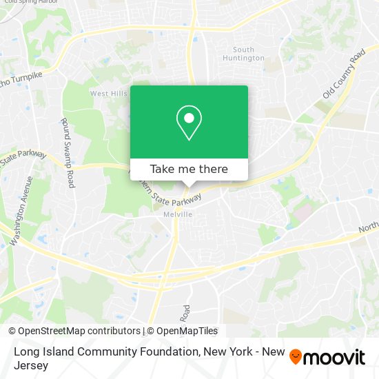 Mapa de Long Island Community Foundation