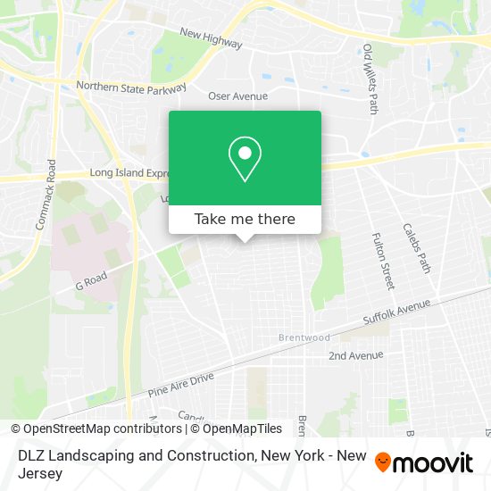 DLZ Landscaping and Construction map