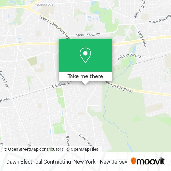 Dawn Electrical Contracting map