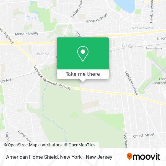 American Home Shield map