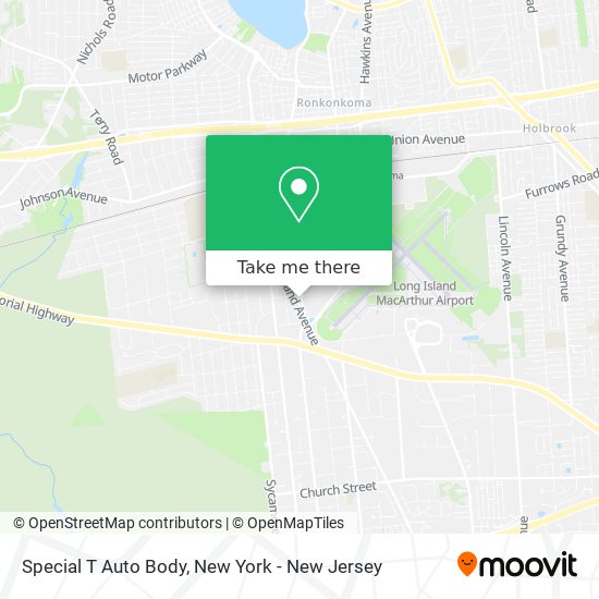 Special T Auto Body map