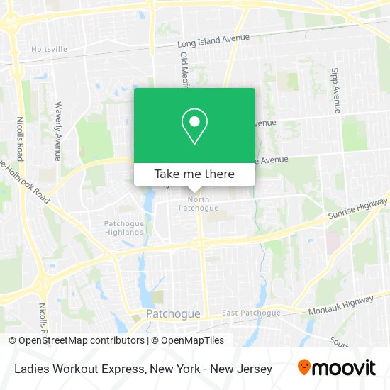 Ladies Workout Express map