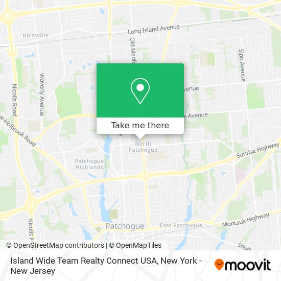 Mapa de Island Wide Team Realty Connect USA