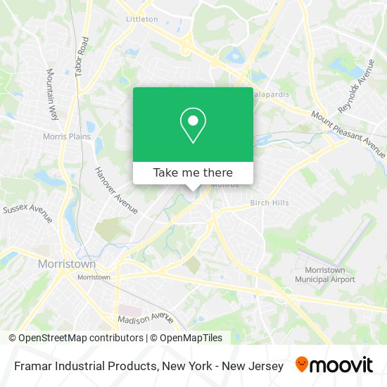Framar Industrial Products map