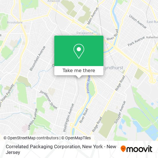 Mapa de Correlated Packaging Corporation