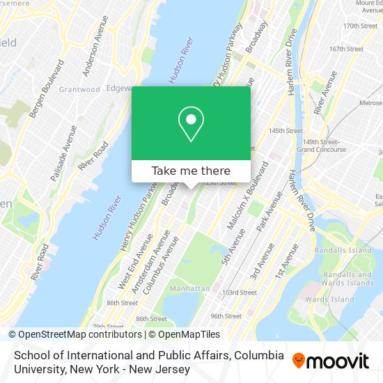 School of International and Public Affairs, Columbia University map
