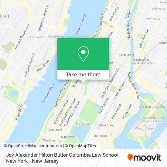 Jay Alexander Hilton Butler Columbia Law School map