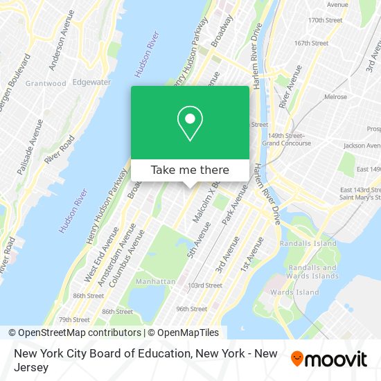 New York City Board of Education map