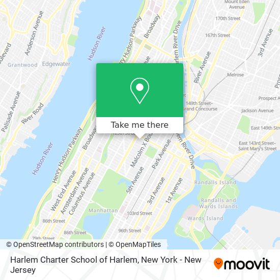 Mapa de Harlem Charter School of Harlem