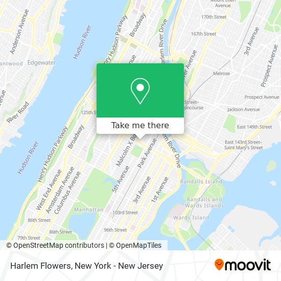 Harlem Flowers map
