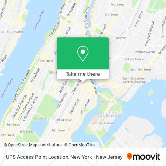 UPS Access Point Location map