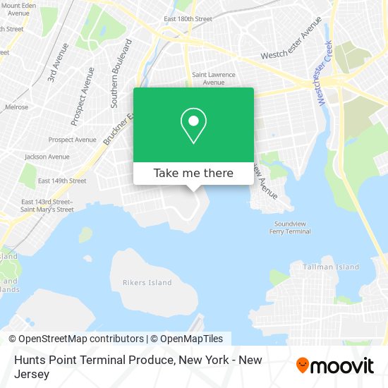 Hunts Point Terminal Produce map