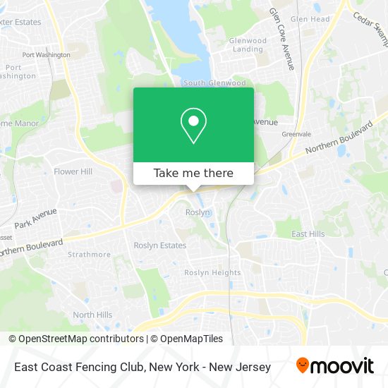 East Coast Fencing Club map